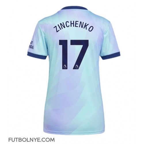 Camiseta Arsenal Oleksandr Zinchenko #17 Tercera Equipación para mujer 2024-25 manga corta